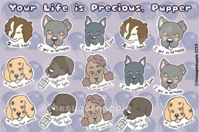 stickers Currently presented as a pack and not a sheet